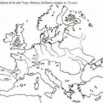 Click para ampliar. Pulsa en el nombre para ver la ficha. Topónimos paleoeuropeos raíz *arg